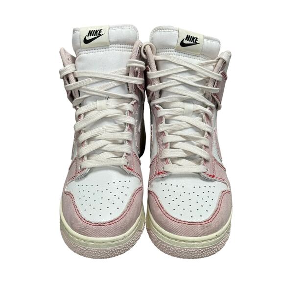 Nike Dunk High Vintage 1985 Barely Rose and White EUC main image 5